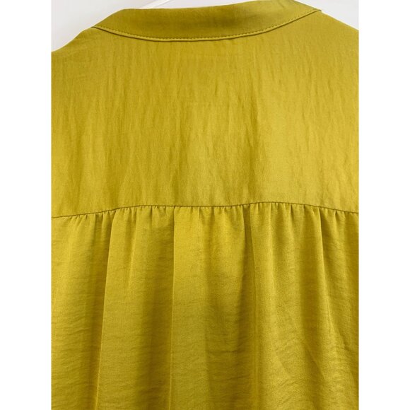 Banana Republic Long Sleeve Tiered Dress Mini Gold Sz 4 Drop Waist NWT $128 6930 - Picture 16 of 16